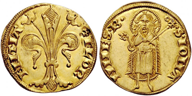 Firenze. Repubblica, 1189-1533. Fiorino stretto III serie, 1252-1267, AV 3,54 g....