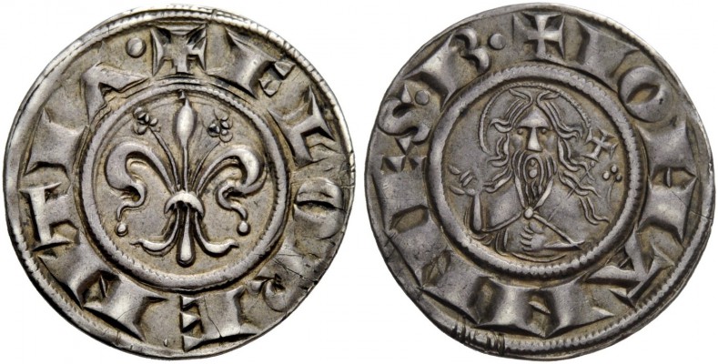 Firenze. Fiorino vecchio da denari 12, 1250-1256 III serie, AR 1,79 g. FLORENTIA...