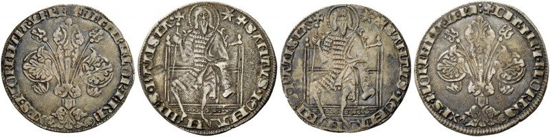 Firenze. Lotto di due monete. Fiorino grosso da denari 30, 1320 – II semestre; s...