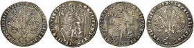 Firenze. Lotto di due monete. Fiorino grosso da denari 30, 1320 – II semestre; segno: stella (Uberto Albizzi). Bernocchi 1260/3. MIR 51/5 (R3).
BB