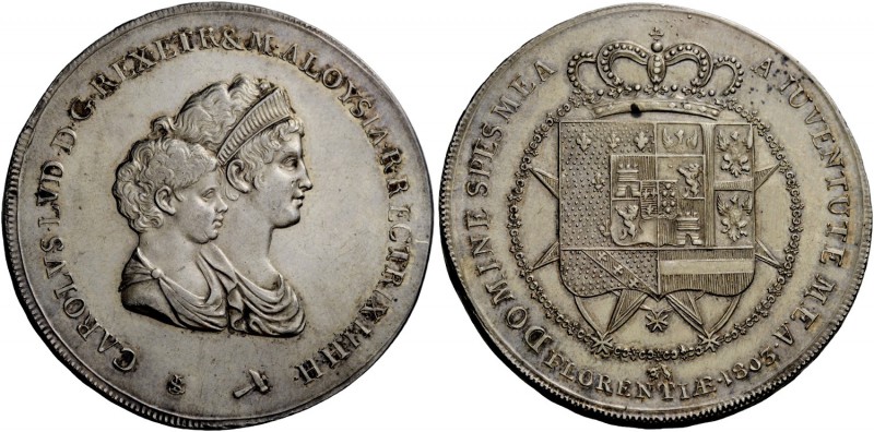 Firenze. Carlo Ludovico di Borbone reggenza di Maria Luigia, 1803-1807. Dena 180...
