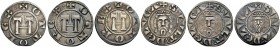 Lucca. Lotto di tre monete. Repubblica secc. XIII-XIV. Grosso a nome di Ottone IV, 1209-1315. MIR 114/119.
Mediamente BB