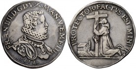 Mantova. Francesco IV Gonzaga, febbraio – dicembre 1612. Ducatone 1612, AR 31,58 g. FRAN. IIII. D. G • DVX. MANT. V. Έ. M. F. III Busto con collare al...