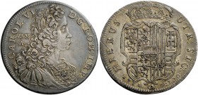 Napoli. Carlo d’Asburgo, 1707-1734. II periodo: VI come imperatore e re di Napoli, 1711-1734. Piastra 1731, AR 25,57 g. CAROLVS VI – D G ROM IMP Busto...