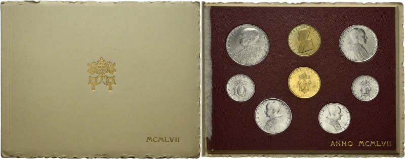 Roma. Serie completa dell’anno XIX/1957 composta di 8 valori, dal 100 lire (AV) ...
