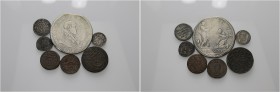 Roma. (§) Lotto di sette monete. Innocenzo X, 1644-1655. Piastra anno II. Muntoni 12. Berman 1814. Mezzo grosso del Giubileo 1650. Munton i 59a. Berma...