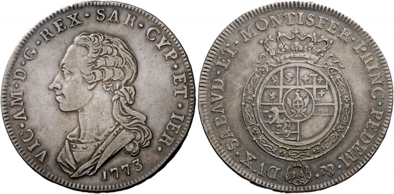 Savoia. Vittorio Amedeo III, 1773-1796. Scudo da 6 lire 1773, Torino, AR 34,90 g...