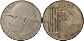 Savoia. Da 20 lire 1928/VI. Elmetto. Pagani 680. MIR 1129a.
q.Spl