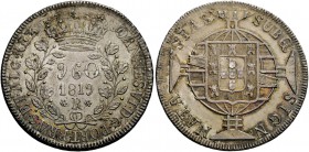 Brasile. Giovanni VI, 1816-1822. Da 960 reis 1819/Rio de Janeiro. KM 326.1. Russo 540.
q.Fdc