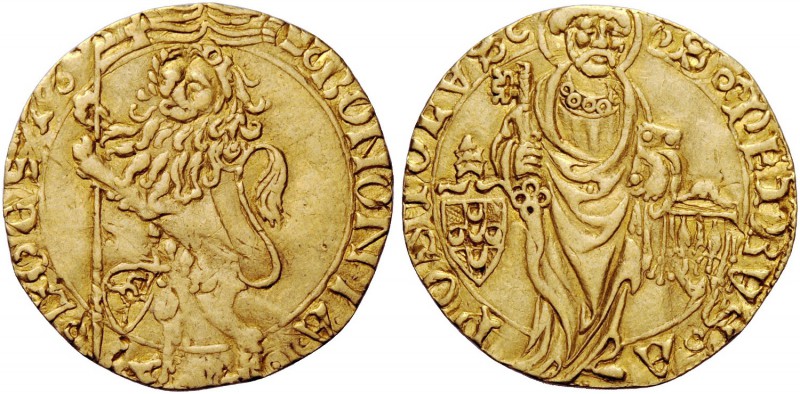 Pio II (Enea Silvio Piccolomini), 1458-1464. Bologna. Ducato o bolognino, AV 2,8...