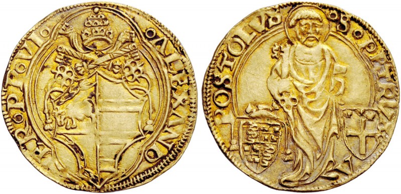 Alessandro VI (Rodrigo de Borja y Borja), 1492-1503. Bologna. Bolognino, AV 3.46...