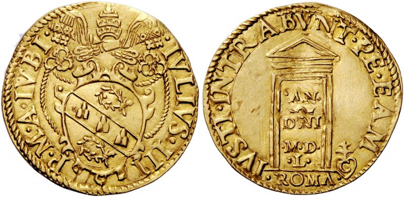 Giulio III (Giovanni Maria Ciocchi del Monte), 1550-1555. Scudo (1550), AV 3,34 ...