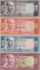 Afghanistan, 10-20-500-1.000 Afghanis, 1961, VF, p37; p38; p40A; p42a, (Total 4 banknotes)
There are stains and openings.
Estimate: USD 25-50