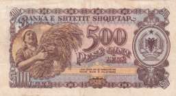 Albania, 500 Leke, 1949, XF(-), p27
Stained
Estimate: USD 25-50