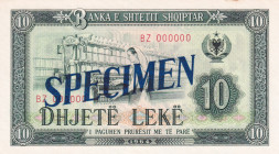 Albania, 10 Leke, 1964, UNC, p36s, SPECIMEN
Slightly stained
Estimate: USD 50-100