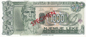 Albania, 1.000 Leke, 1994, UNC, p58s, SPECIMEN
Estimate: USD 60-120