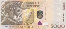 Albania, 5.000 Leke, 2001, UNC, p70s, SPECIMEN
Estimate: USD 150-300
