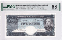 Australia, 5 Pounds, 1960/1965, AUNC, p35a
PMG 58, Commonwealth of Austral'a
Estimate: USD 150-300