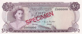 Bahamas, 1/2 Cent, 1968, UNC, p26a
Queen Elizabeth II. Potrait
Estimate: USD 50-100