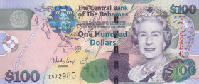 Bahamas, 100 Dollars, 2009, UNC, p76a
Queen Elizabeth II. Potrait
Estimate: USD 100-200