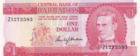 Barbados, 1 Dollar, 1973, UNC, p29r, REPLACEMENT
Estimate: USD 25-50