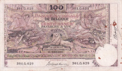 Belgium, 100 Francs, 1910, FINE, p71
Estimate: USD 50-100