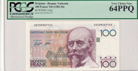 Belgium, 100 Francs, 1982/1994, UNC, p142a
PCGS 64 PPQ
Estimate: USD 35-70