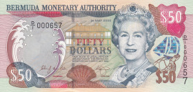Bermuda, 50 Dollars, 2000, UNC, p54a
Queen Elizabeth II. Potrait
Estimate: USD 100-200
