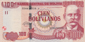 Bolivia, 100 Bolivianos, 1986, AUNC, p236
Estimate: USD 15-30