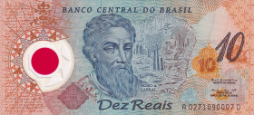Brazil, 10 Reais, 2000, UNC, p248
Commemorative banknote, Light handling
Estimate: USD 20-40
