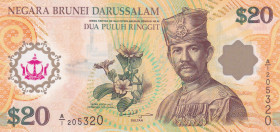 Brunei, 20 Ringgit, 2007, UNC, p34a
Polymer plastics banknote
Estimate: USD 25-50