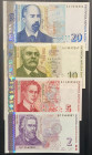 Bulgaria, 2-5-10-20 Leva, 2005/2009, UNC, p115-p118, (Total 4 banknotes)
Estimate: USD 40-80