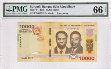 Burundi, 10.000 Francs, 2015, UNC, p54
PMG 66 EPQ
Estimate: USD 30-60