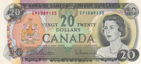 Canada, 20 Dollars, 1969, UNC, p89a
Queen Elizabeth II. Potrait
Estimate: USD 40-80