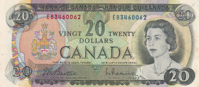 Canada, 20 Dollars, 1969, XF, p89a
Queen Elizabeth II. Potrait
Estimate: USD 20-40