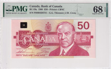 Canada, 50 Dollars, 1988, UNC, p98a
PMG 68 EPQ, High Condition 
Estimate: USD 400-800