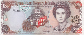 Cayman Islands, 25 Dollars, 2006, UNC, p36a
Queen Elizabeth II. Potrait
Estimate: USD 60-120