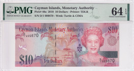 Cayman Islands, 10 Dollars, 2010, UNC, p40a
PMG 64 EPQ
Estimate: USD 40-80
