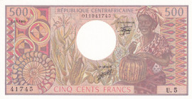 Central African Republic, 500 Francs, 1980, UNC, p9
Estimate: USD 100-200