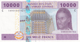 Central African States, 10.000 Francs, 2002, XF, p110T
"C'' Congo
Estimate: USD 20-40