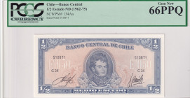 Chile, 1/2 Escudo, 1962/1975, UNC, p134Aa
PCGS 66 PPQ
Estimate: USD 25-50