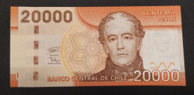 Chile, 20.000 Pesos, 2019, UNC, p165
Estimate: USD 40-80