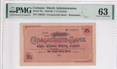 Curaçao, 2 1/2 Gulden, 1918/1920, UNC, p7Cr
PMG 63, Dutch Administration
Estimate: USD 400-800