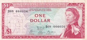 East Caribbean States, 1 Dollar, 1965, VF, p13f
Estimate: USD 15-30