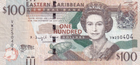 East Caribbean States, 100 Dollars, 2015, VF, p55b
Queen Elizabeth II. Potrait
Estimate: USD 30-60