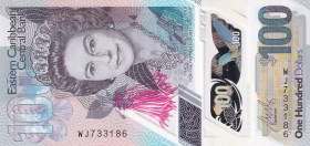 East Caribbean States, 100 Dollars, 2019, UNC, pNew
Queen Elizabeth II portrait, Polymer plastic banknote
Estimate: USD 75-150