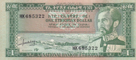Ethiopia, 1 Dollar, 1966, UNC, p25a
Estimate: USD 30-60