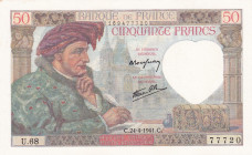 France, 50 Francs, 1941, UNC, p93
Light handling
Estimate: USD 50-100