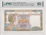 France, 500 Francs, 1941/1943, UNC, p95b
PMG 65 EPQ
Estimate: USD 200-400