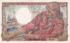 France, 20 Francs, 1942, UNC, p100a
Estimate: USD 75-150